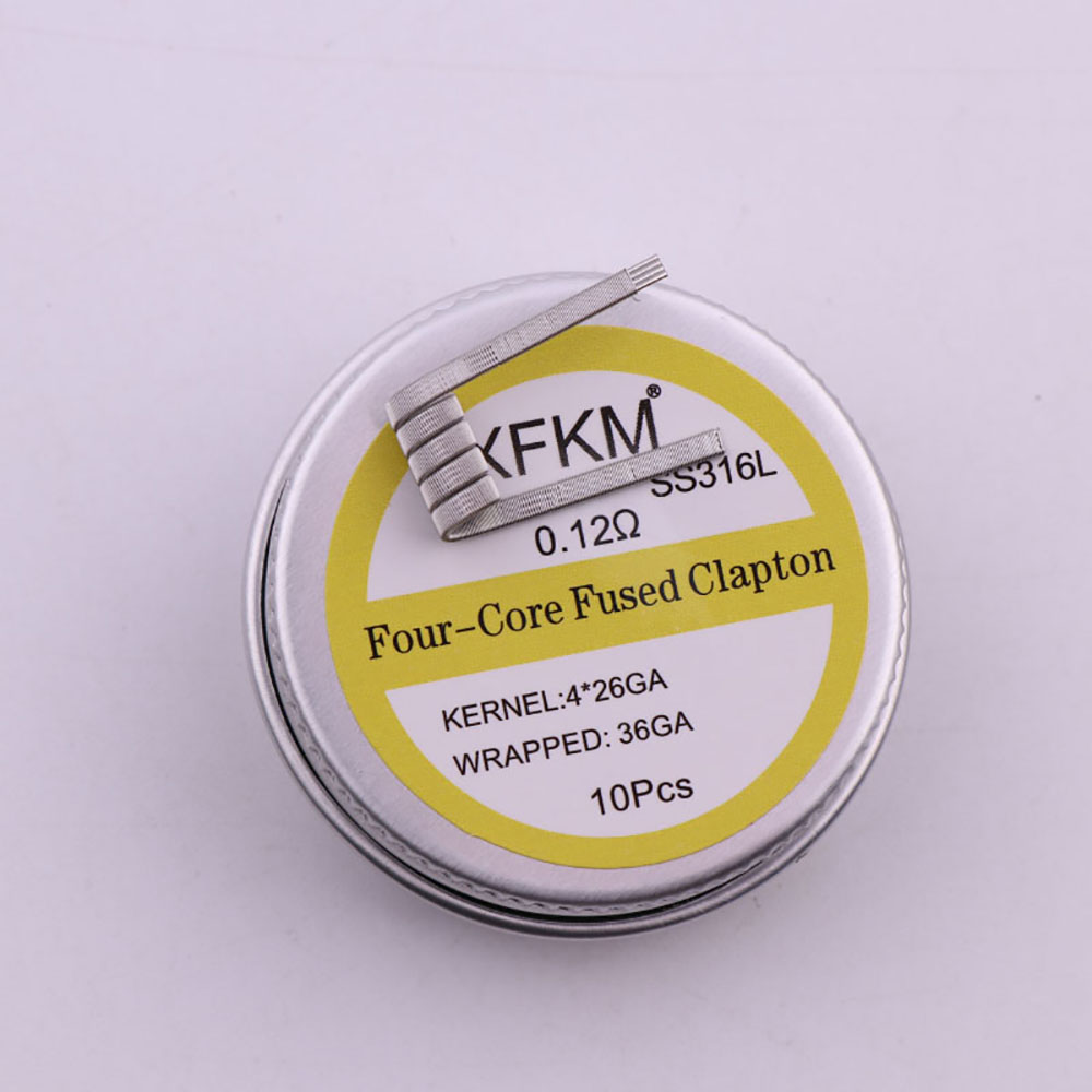 Clapton Wire Pre Built - 10 buah/kotak 3mm ID Spiral PreBuilt
