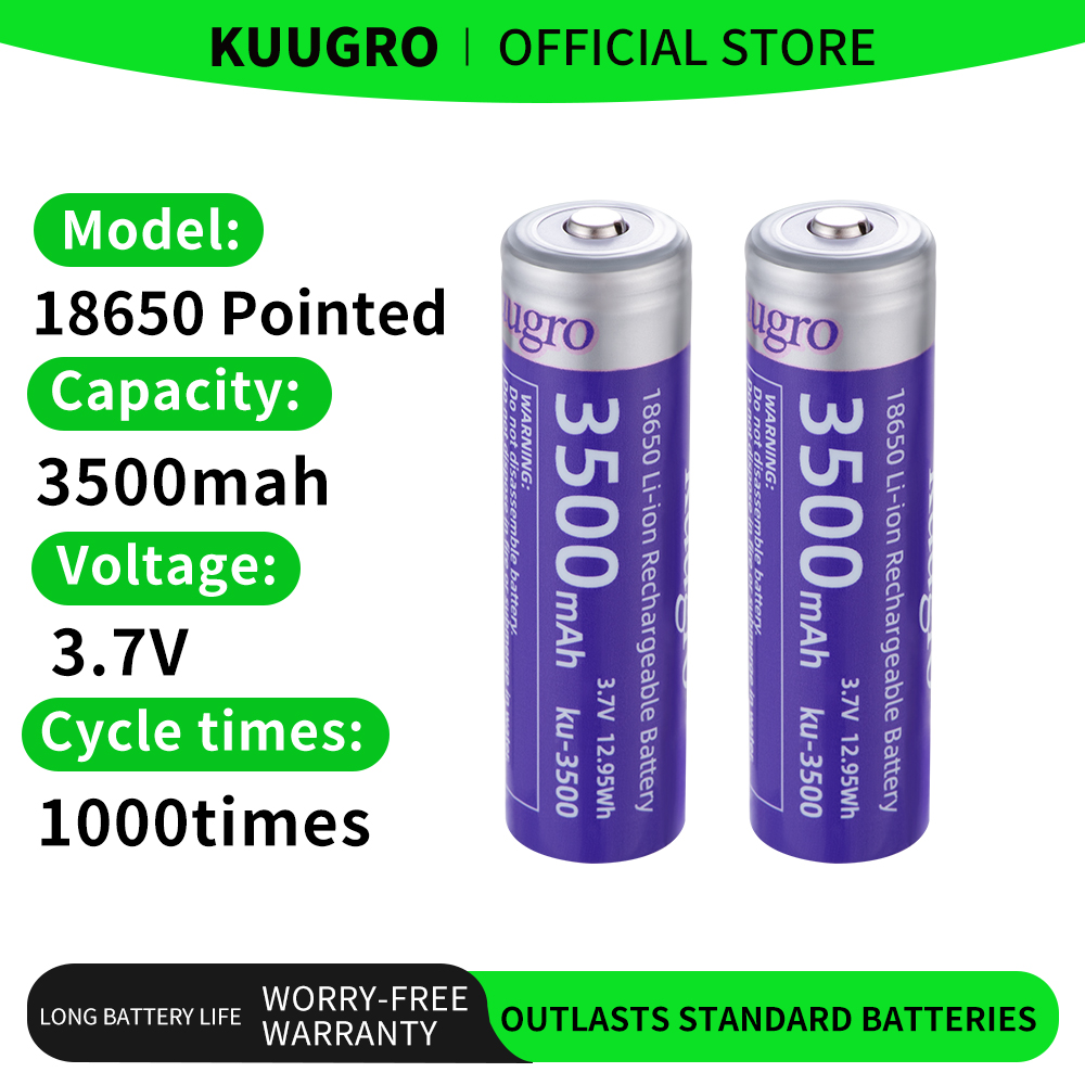 Vape Battery 18650 - Kuugro Ku-3500 Baterai 18650 3500MAh 3.7V