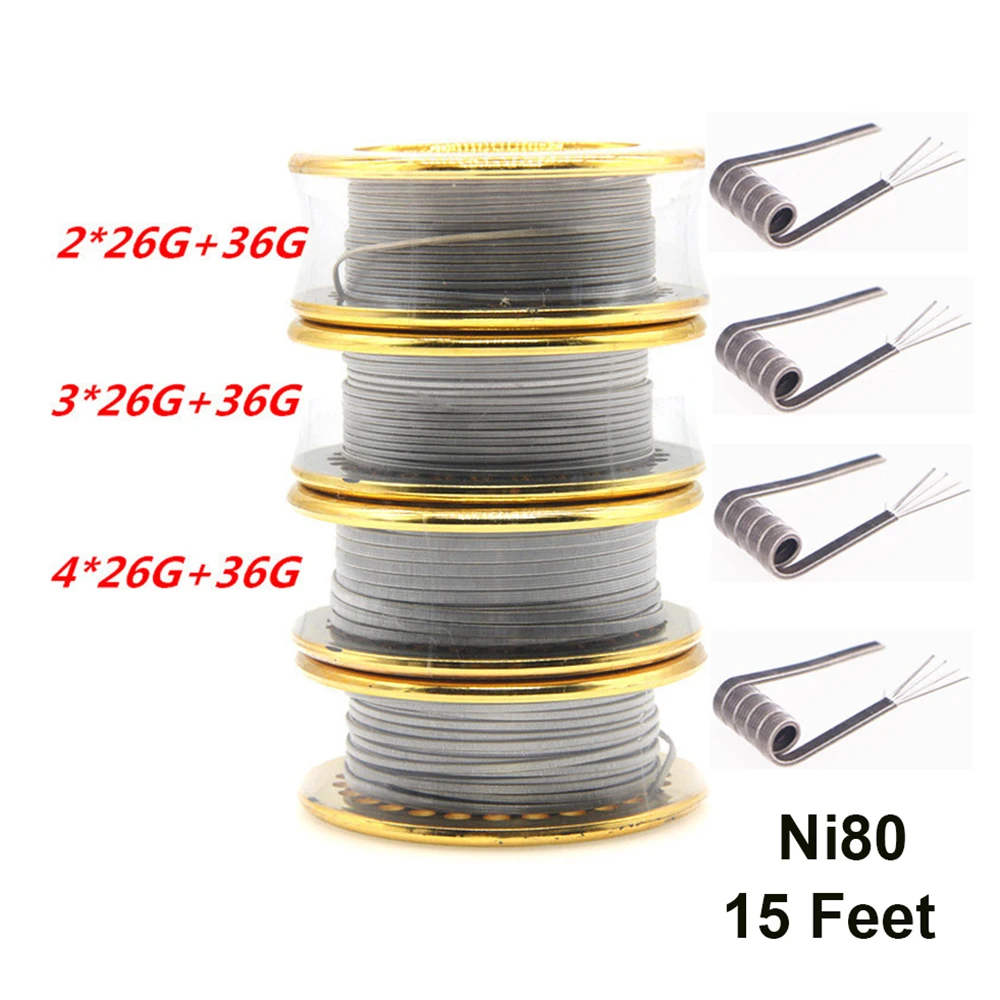 Kawat Ni80 26G 36GA 15 kaki Cl - Clapton Wire Pre Built ulasan dan harga