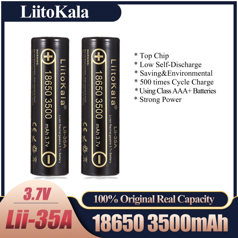 2-10 Buah LiitoKala Lii-35A 18 - Vape Battery 18650 ulasan dan harga