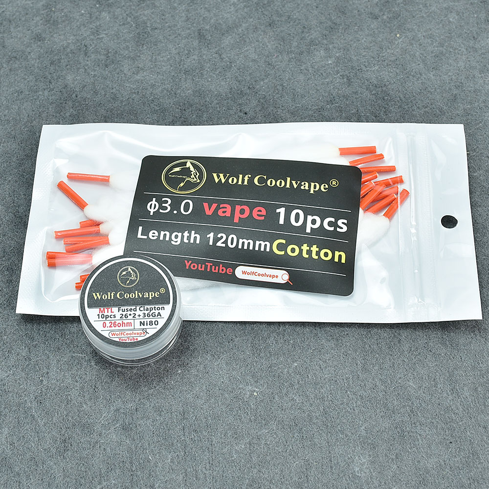 Wolfcoolvape kawat pemanas pra - Clapton Wire Pre Built ulasan dan harga