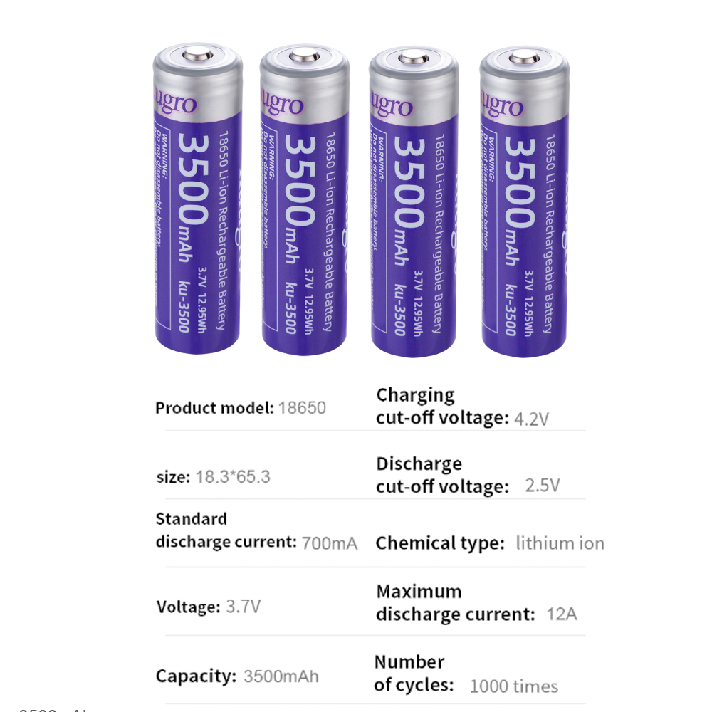 Kuugro Ku-3500 Baterai 18650 3 - Vape Battery 18650 ulasan dan harga